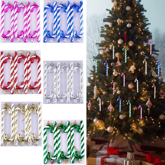 Christbaumschmuck, Weihnachtsschmuck, Weihnachtskugeln, 12 cm große Krücken 