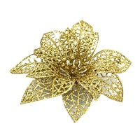 Weihnachtsbaum Weihnachtssimulation Blume Weihnachtsschmuck Baum Hängende Verzierung PVC Weihnachtsbaumschmuck für Zuhause S520 