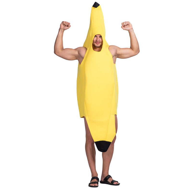 Carnival Party Fruit Costume Festive Ball Show Masquerade Cartoon Costume Halloween Banana Costume