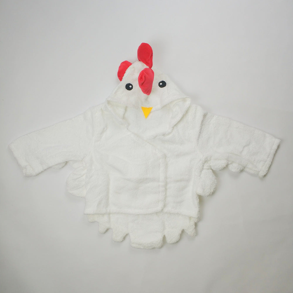 Kinder Strickjacke mit Kapuze Tier Bademantel Baby Home Kleidung Baumwolle Handtuch Material Baby saugfähiges Badetuch 