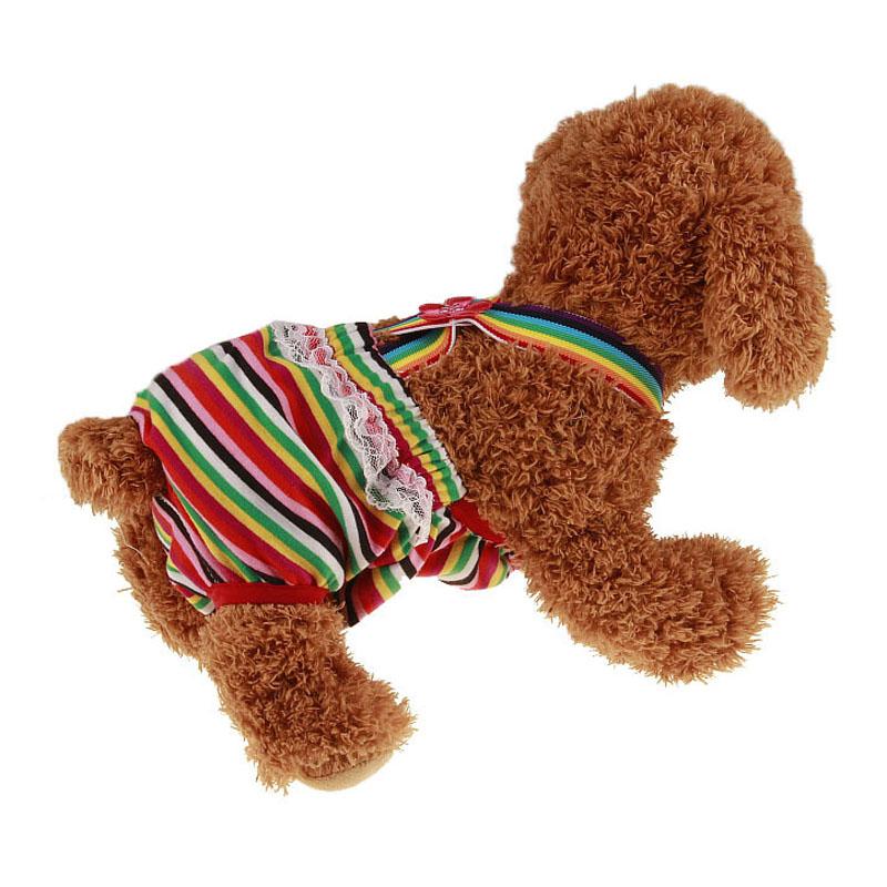 Kleine süße Haustier Hund Höschen Sanitär Hosen Unterwäsche Hygienische Hose kurze Baumwolle Haustier physiologischen Höschen Toilette für Hund Cachorro