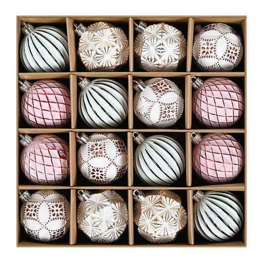Weihnachtskugel Geschenkbox Vintage Weihnachtskugel Weihnachtsschmuck Weihnachtsbaum Anhänger 6cm Weihnachtskugel 