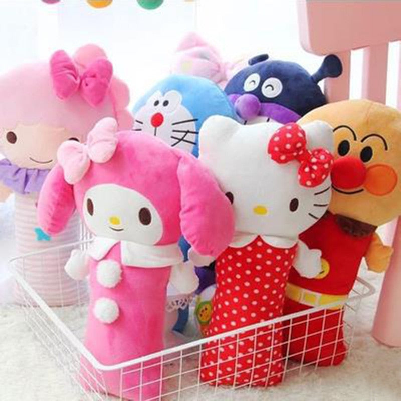 Schulterpolster für Autosicherheitsgurte, PP-Baumwolle, Sicherheitsgurtbezug für Kinder, Cartoon Hello Kitty, Zubehör, Sicherheitsgurtkissen