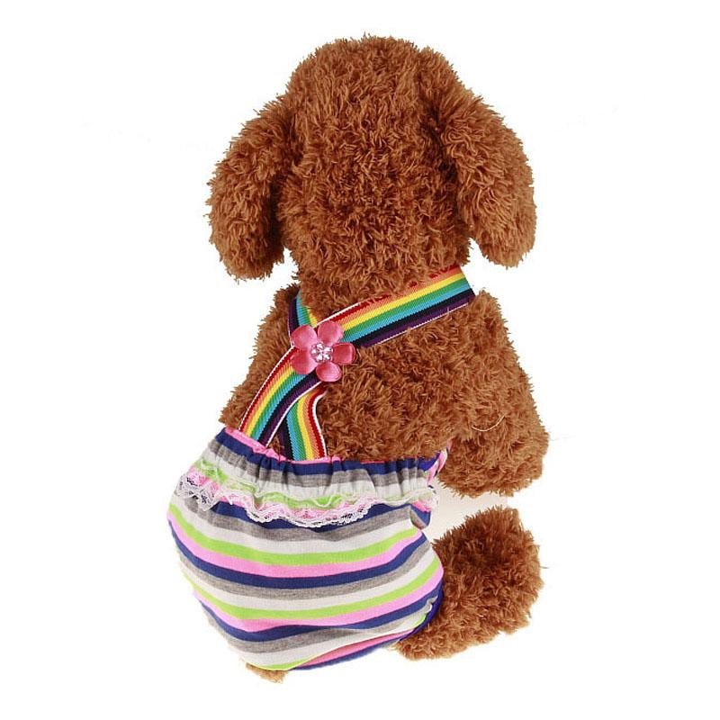 Kleine süße Haustier Hund Höschen Sanitär Hosen Unterwäsche Hygienische Hose kurze Baumwolle Haustier physiologischen Höschen Toilette für Hund Cachorro