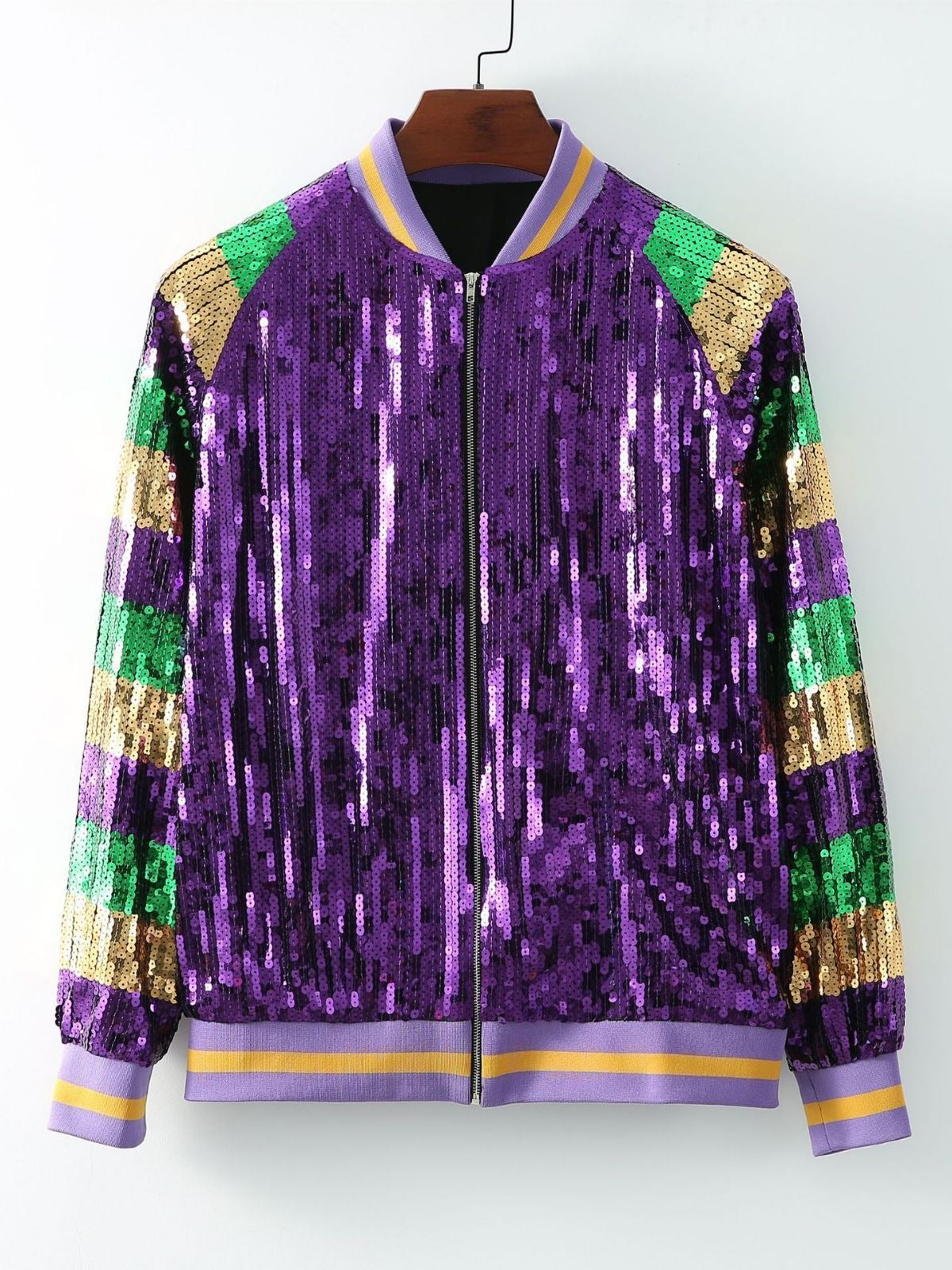 Pearl baseball suit carnival jacket sequin jacket
