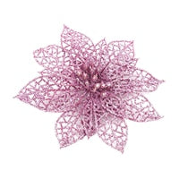 Weihnachtsbaum Weihnachtssimulation Blume Weihnachtsschmuck Baum Hängende Verzierung PVC Weihnachtsbaumschmuck für Zuhause S520 