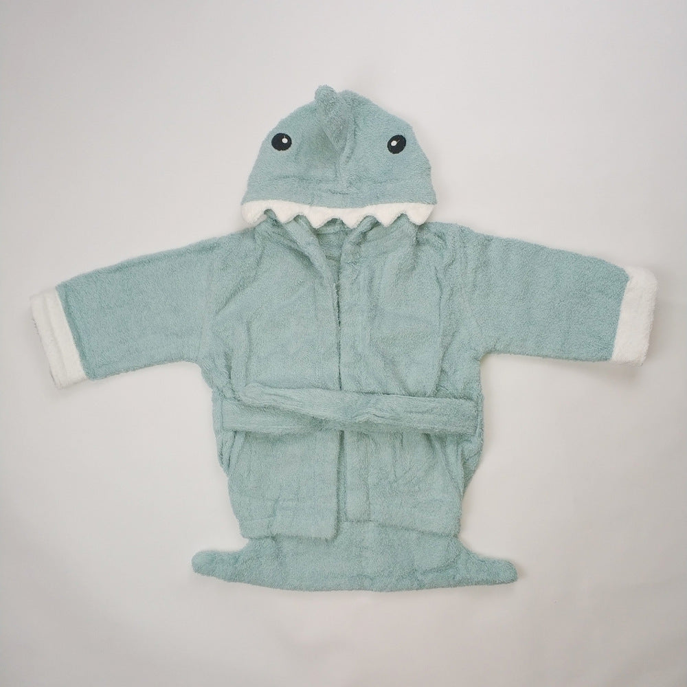 Kinder Strickjacke mit Kapuze Tier Bademantel Baby Home Kleidung Baumwolle Handtuch Material Baby saugfähiges Badetuch 