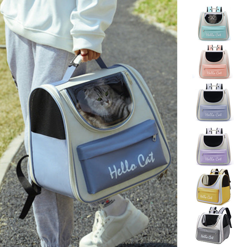 Draagbare katten draagtassen Buiten winddichte reisrugzak Kleine honden Kattenzonnebrand Transport draagtas