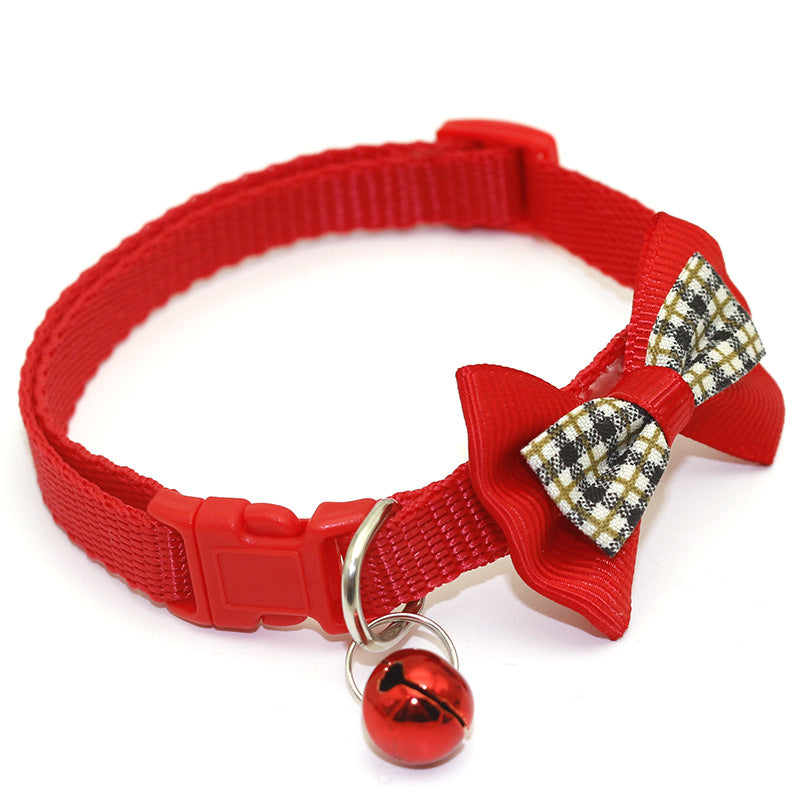 Neues Gitterhalsband mit Schleife für Katzen und Hunde