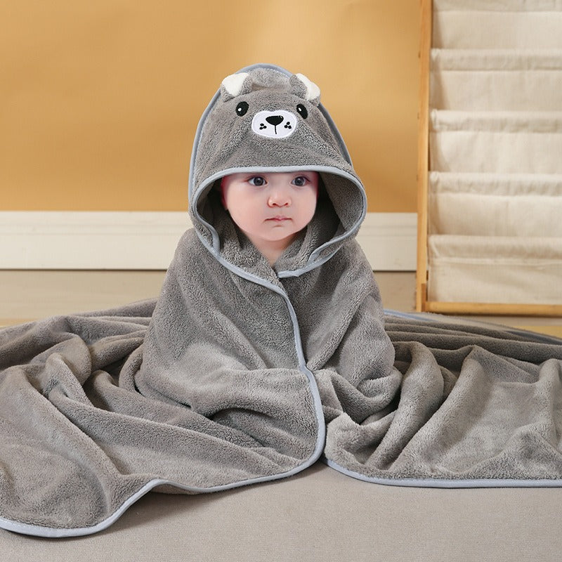 Großhandel kind baby cartoon tier gesicht elefant kapuzentuch neugeborenen
