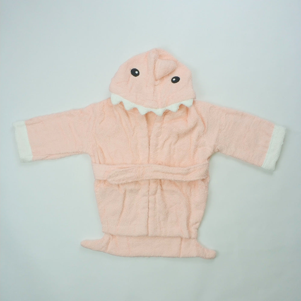 Kinder Strickjacke mit Kapuze Tier Bademantel Baby Home Kleidung Baumwolle Handtuch Material Baby saugfähiges Badetuch 