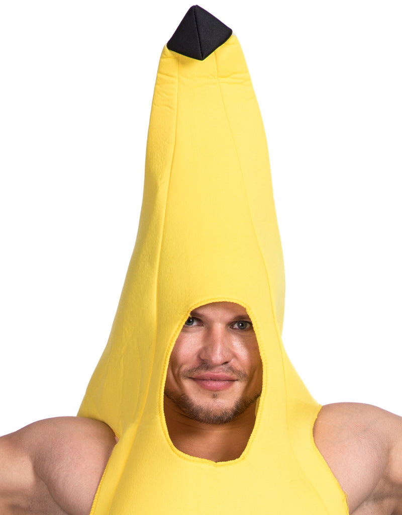 Carnival Party Fruit Costume Festive Ball Show Masquerade Cartoon Costume Halloween Banana Costume