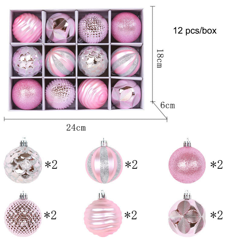 Christmas tree, colorful ball pendant, Christmas ball, Christmas gift decoration