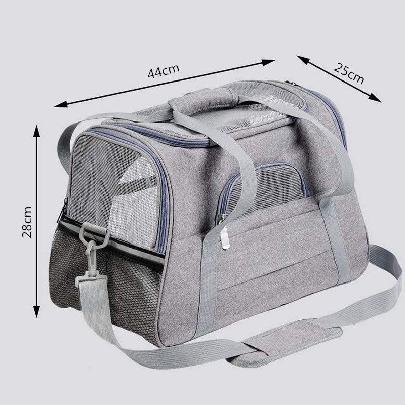Haustiertasche, tragbarer Katzenrucksack, einfache und atmungsaktive Haustiertasche, Umhängetasche für Haustiere, Haustier-Autotasche