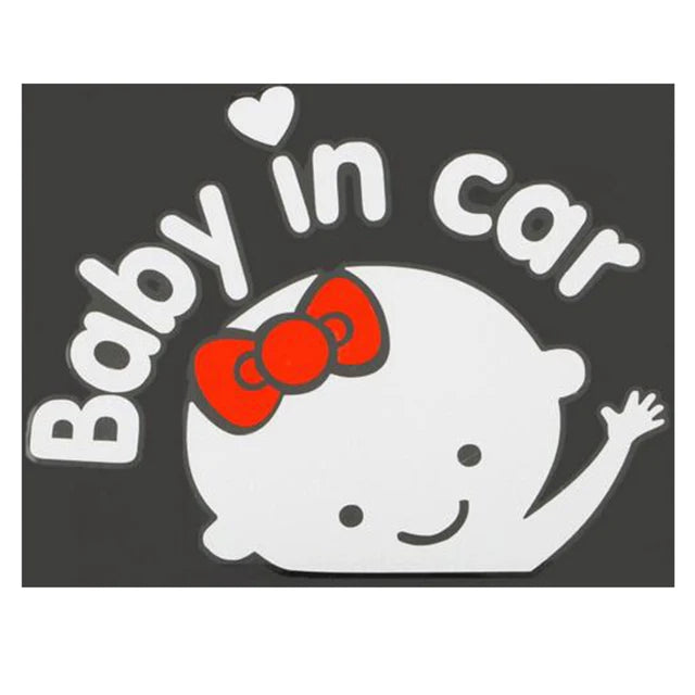 Auto-Styling 3D-Cartoon-Aufkleber Baby im Auto Erwärmung Auto-Aufkleber Baby an Bord Hohe Qualität Dewtreetali
