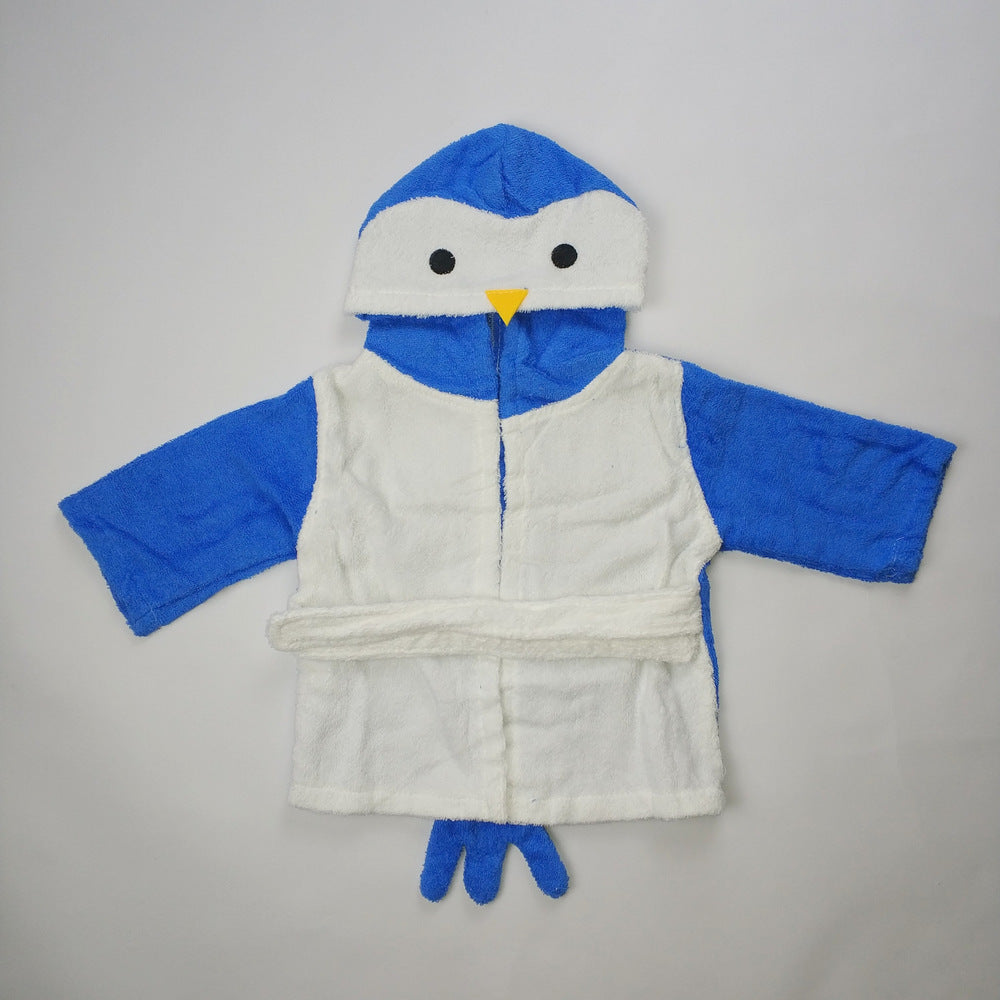 Kinder Strickjacke mit Kapuze Tier Bademantel Baby Home Kleidung Baumwolle Handtuch Material Baby saugfähiges Badetuch 