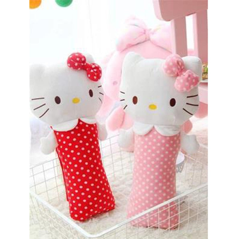 Schulterpolster für Autosicherheitsgurte, PP-Baumwolle, Sicherheitsgurtbezug für Kinder, Cartoon Hello Kitty, Zubehör, Sicherheitsgurtkissen