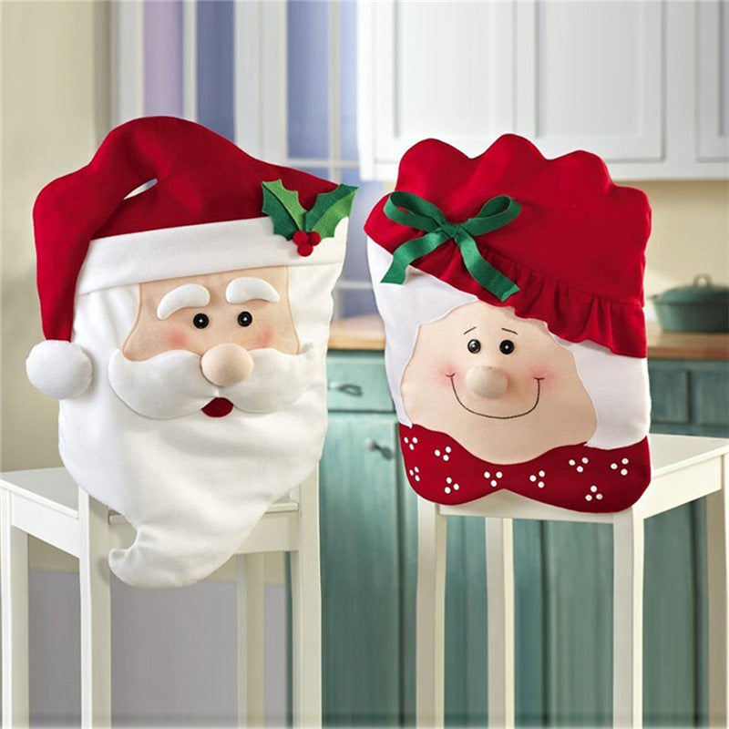 Weihnachtsdekorationen Esszimmerstuhlbezüge Weihnachtsstuhlbezüge Weihnachtsbedarf 