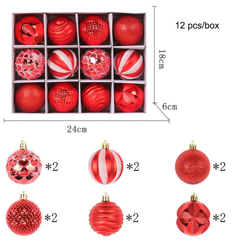 Christmas tree, colorful ball pendant, Christmas ball, Christmas gift decoration