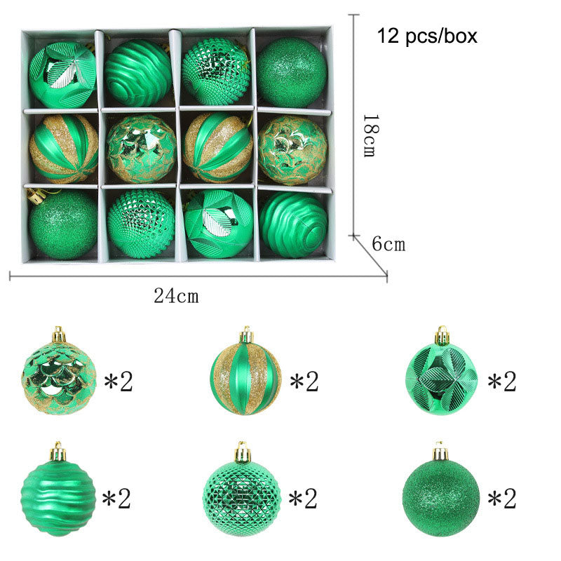 Christmas tree, colorful ball pendant, Christmas ball, Christmas gift decoration