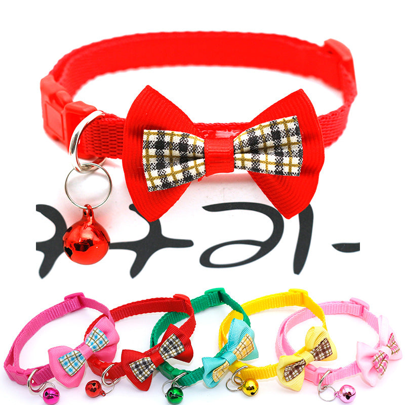 Neues Gitterhalsband mit Schleife für Katzen und Hunde