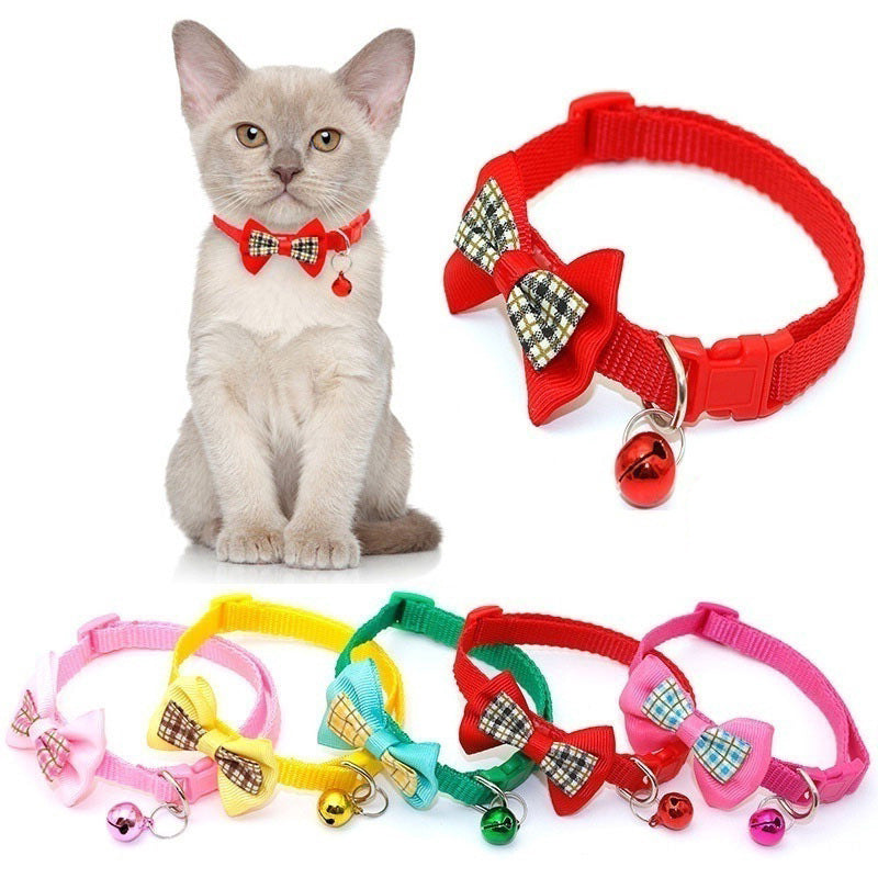Neues Gitterhalsband mit Schleife für Katzen und Hunde