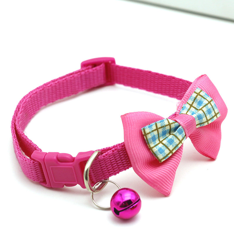 Neues Gitterhalsband mit Schleife für Katzen und Hunde