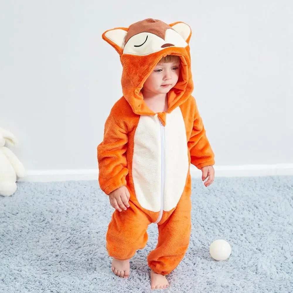 Baby Rompers Toddler Animal Jumpsuit Infant Clothes Pyjamas Kids