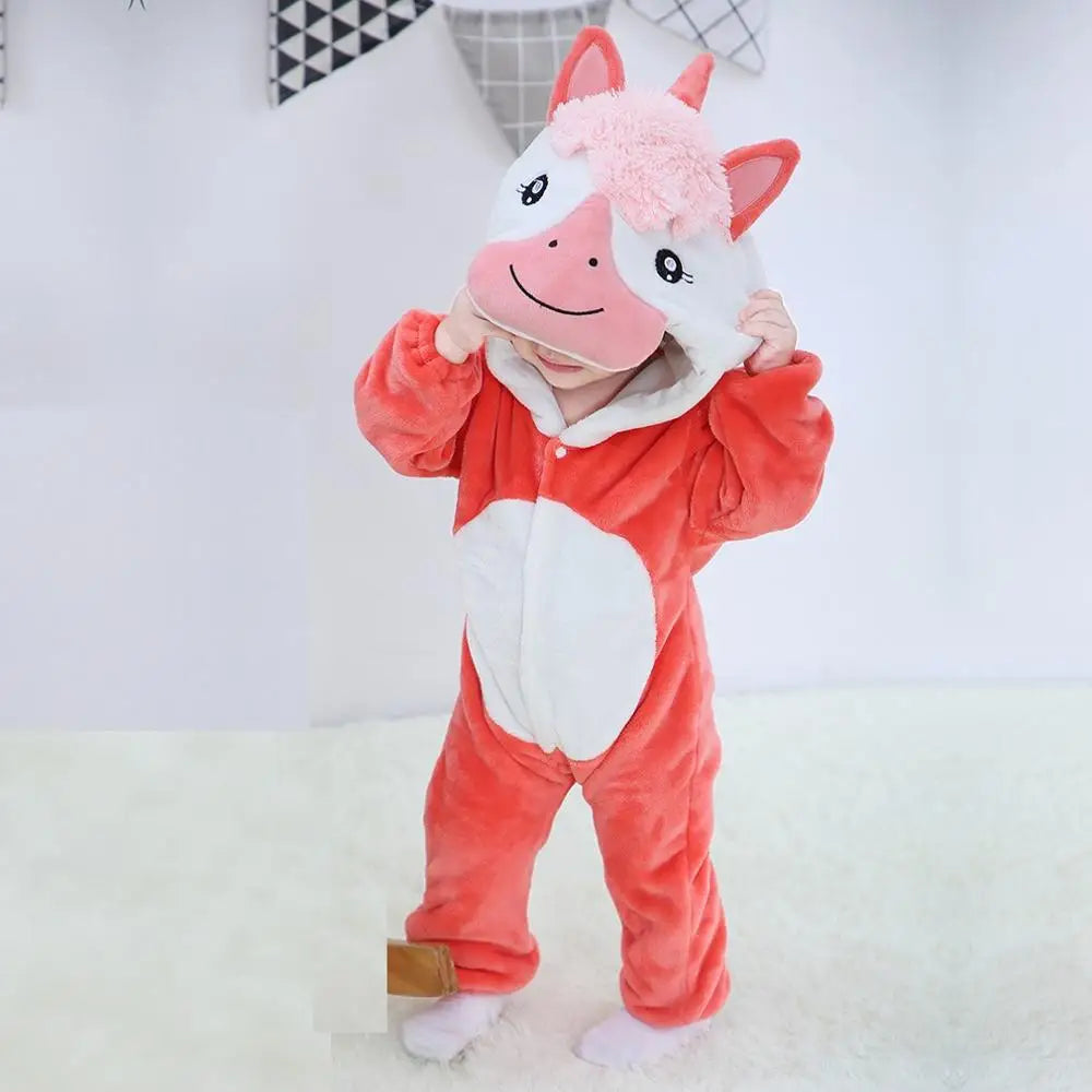 Baby Rompers Toddler Animal Jumpsuit Infant Clothes Pyjamas Kids