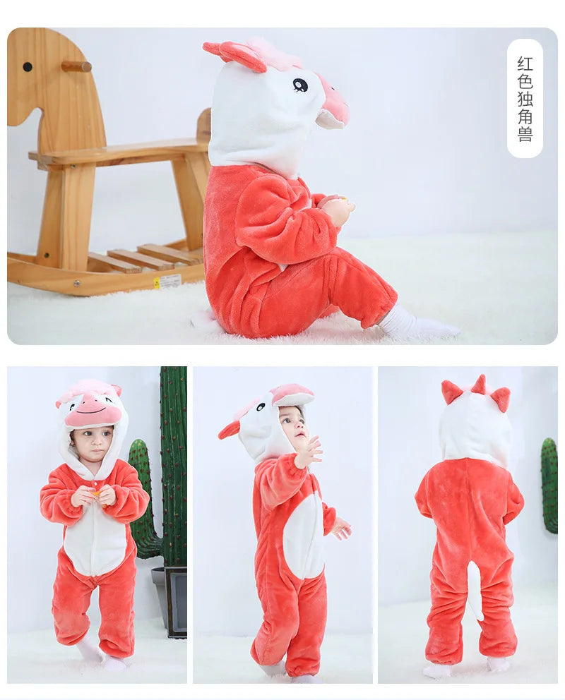 Baby Rompers Toddler Animal Jumpsuit Infant Clothes Pyjamas Kids
