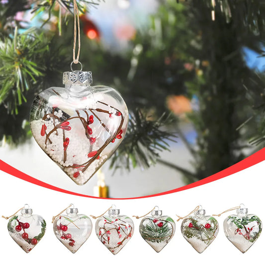 Liebe transparente frohe Weihnachtskugel Weihnachtsschmuck